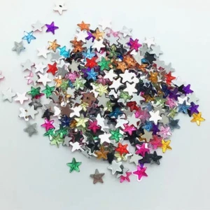 1000pcs 6mm Stars Resin Flatback Rhinestone Gem Crystal Beads Bling Craft #1887 - Picture 1 of 1