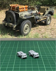 1/144 WWII USA Airbrone Jeep Resin Kit (#USA27A&B) - Picture 1 of 2
