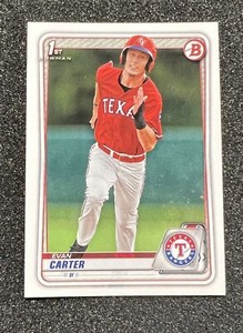 2020 Bowman Draft Evan Carter 1st Rookie #BD-126 QTY RC Texas Rangers