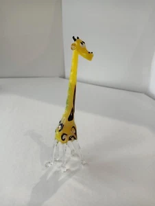 GLASS Animals. Giraffe made of fine Murano glass. A souvenir. Toy - Picture 1 of 8