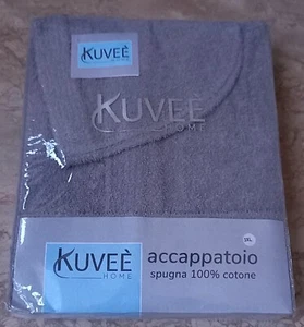 Accappatoio con cappuccio uomo/donna SPUGNA CALIBRATO KUVEE palestra piscina - Foto 1 di 7