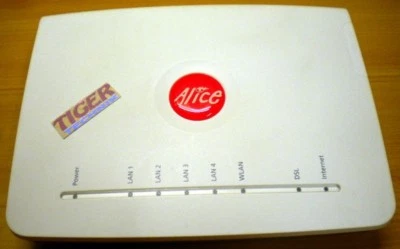 Alice Modem WLAN 1421 Router ADSL ADSL2 und ADSL2+ 150 Mbit* nw387 - Bild 1 von 2