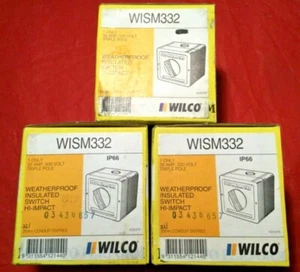 WILCO WISM332 Weatherproof Insulated Switch 32A (3 switches for this price) - Picture 1 of 3