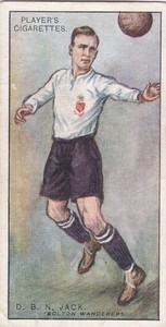 David Jack, Bolton Wanderers, Players Cigarette Cards, Footballers 1928, No19