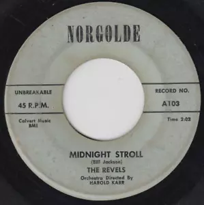 The Revels 45rpm Norgolde 103 Talking To My Heart/Midnight Stoll DOO WOP - Picture 1 of 2