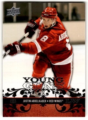 2008-09 Upper Deck Young Guns Justin Abdelkader Rookie #211 Detroit Red Wings - Image 1 of 2