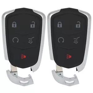 2x For 2015 2016 CADILLAC SRX Remote Control Key Fob Uncut Shell Case - Picture 1 of 8