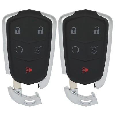 2x For 2015 2016 CADILLAC SRX Remote Control Key Fob Uncut Shell Case - Image 1 of 4