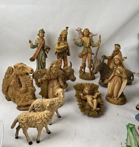 Fontanini GRAND 11 1/2" lot de 12 animaux marqués Italie crèche - Photo 1/9