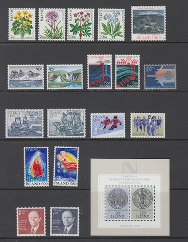 Iceland Complete Year 1983 Mint Never Hinged Cover