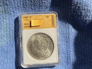 1885  MORGAN SILVER DOLLAR - Picture 1 of 3