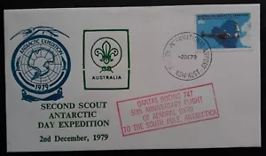 1979 Australian Antarctic Territory Cover ties 20c Stamp cd Sydney Airport - Picture 1 of 2