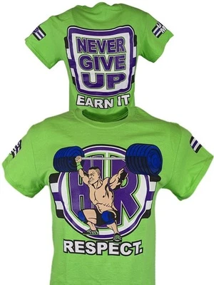 John Cena Green Purple Respect the Cenation Mens T-shirt - Image 1 of 4