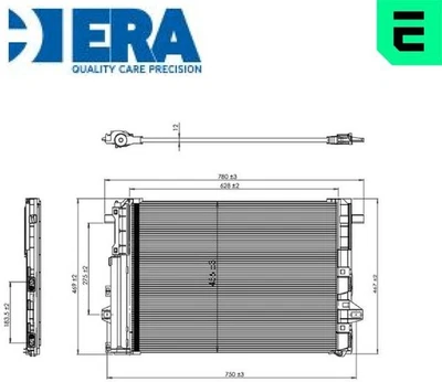 ERA 667364 Condensador Aire Acondensador Aire Acondicionado  - Imagen 1 de 4