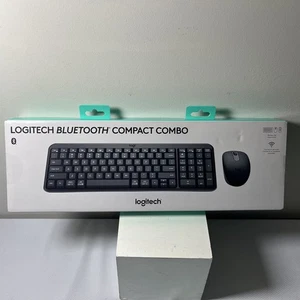 Logitech Bluetooth Compact Combo Wireless Keyboard & Mouse Combo - Brand New - Picture 1 of 11