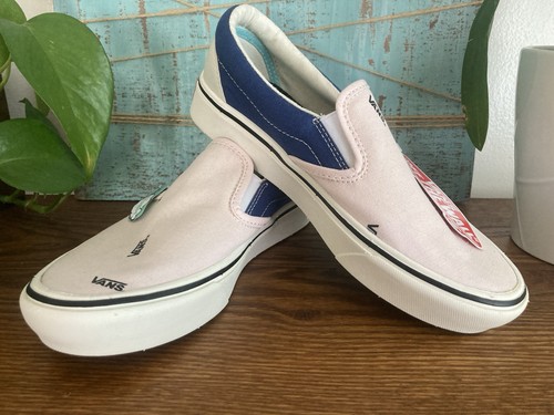 Vans Comfycush slip on uomo taglia 4 5 donna taglia 6 blu navy rosa nuovo
