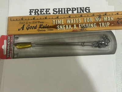 Terminator Super Stainless Rig 8" Gold Shiner TSR883 – Umbrella A-Rig S-1 Series - Image 1 of 4