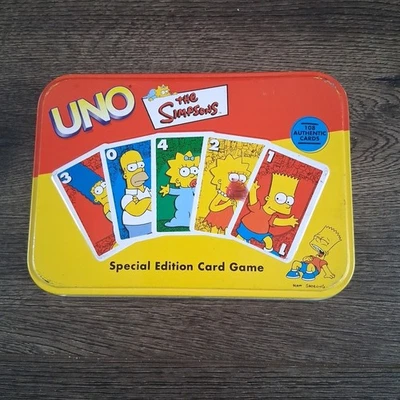 2002 The SIMPSONS UNO Special Edition CARD GAME in Collectors Tin Complete - Image 1 of 4