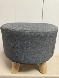 Mini Gray Ottoman  - Picture 1 of 6