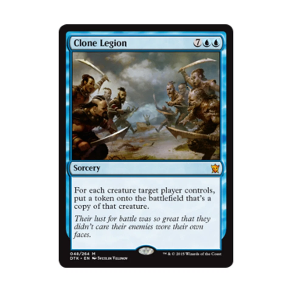 WOTC MtG Dragons of Tarkir Clone Legion (MR) (Foil) VG - Image 1 of 1