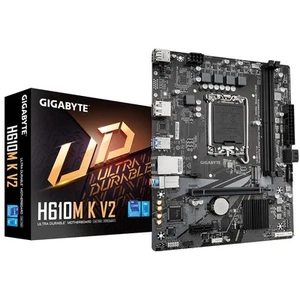 GIGABYTE H610M K V2 Motherboard - Intel Core 14th CPUs, up to 5600MHz DDR5, 1xPC - Photo 1/5
