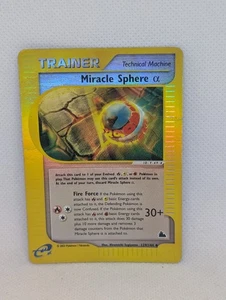 Miracle Sphere Alpha 129/144 Skyridge Reverse Holo Rare Pokemon TCG Nintendo - Picture 1 of 4