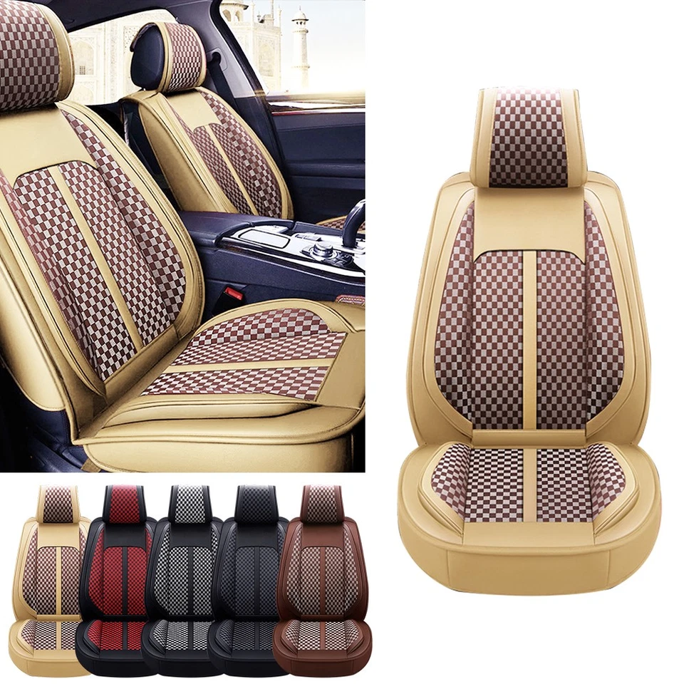 For Mercedes-Benz Car Seat Cover 5-Seat Front & Rear Full Set PU Leather Cushion Foto 1 de 4