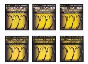 ESP Trig-Hammer Ronnie Rigs NEU Karpfenangeln gebundene Rigs *stachelig und stachlos* - Bild 1 von 9