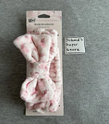 THE WET BRUSH Wet Brush x LoveShackFancy Wash Cotton Headband - Rosa Beaux Ships Quick!