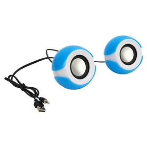 Mini altoparlante USB computer PC stereo USB alimentato plastica desktop esterno - Foto 1 di 22