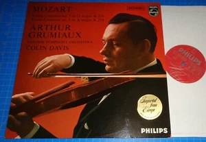 Arthur Grumiaux/Colin Davis MOZART Violin Concertos No.3 & 5  Philips 832 112 AY - Picture 1 of 2