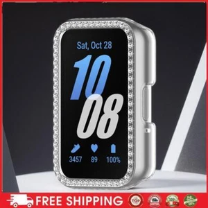 PC Diamond Inlaid Case Half Cover Case for Samsung Galaxy Fit 3 SM-R390 (White) - Zdjęcie 1 z 8
