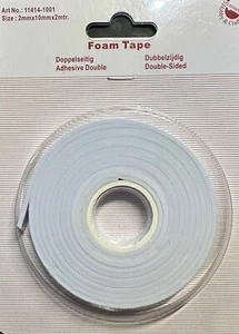 Foam Tape Klebeband Doppelseitug 2 m x 10mm x 2 mm - Bild 1 von 2