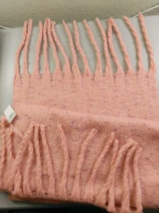 Nordstrom 100% polyester Pink bride scarf. Measures 19"x80" nwt - Picture 1 of 4