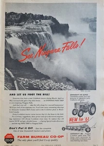 Farm Bureau Co-Op, Cockshut 570 Super "See Niagra Falls" 1961 Agricultural Ad - Picture 1 of 1
