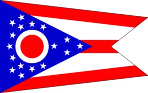 OHIO STATE FLAG GLOSSY POSTER PICTURE PHOTO columbus cleveland cincinnati 1398 - Picture 1 of 1