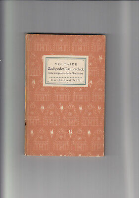 Insel-Bücherei,IB Nr. 171,Zadig O. Das Geschick,Voltaire,Leipzig,Buch V 1950 • 2€