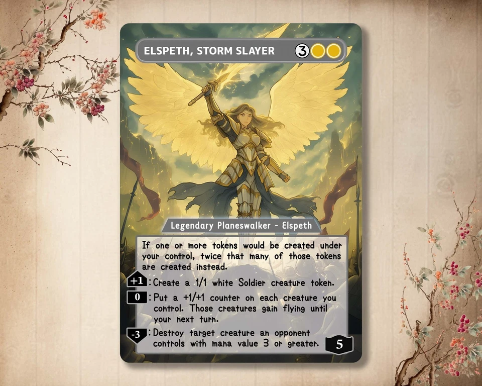 Elspeth, Storm Slayer - High Quality Anime Planeswalker Custom Art [ Full Art ] - Imagen 1 de 1