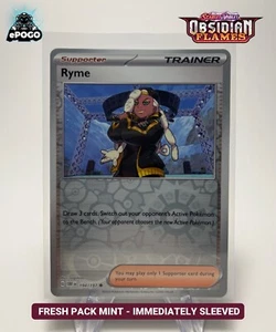 Ryme 194/197 Reverse Holo Pokemon TCG: Obsidian Flames MINT SHIPPED TODAY - Picture 1 of 2
