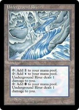 Underground River NM MTG Ice Age IA Magic Gathering