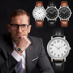 Reloj digital de cuarzo de negocios de lujo para hombre cronógrafo correa de cuero regalo para hombre - Imagen 1 de 15