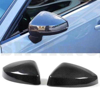 ДЛЯ 2014-2018 Audi A3 S3 RS3 реальный углеродного волокна задний вид зеркало крышка отделки 2шт - Изображение 1 из 3