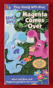 Blues Clues Magenta Comes Over (VHS, 2000, Viacom) Nick Jr - Black Tape - Good! - Picture 1 of 6