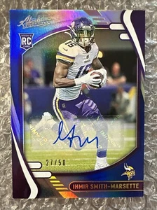 IHMIR SMITH-MARSETTE 2021 Panini Absolute 140 Blue Spectrum RC Rookie Auto 27/50 - Picture 1 of 2