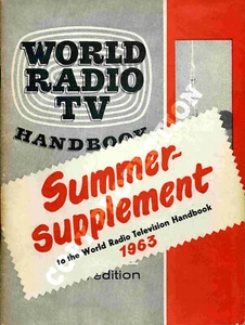 World Radio TV Handbook WRTH 1963 Summer Supplement - Zdjęcie 1 z 1