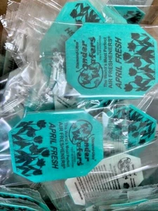 24@ Wonder Wafers~2 Dozen "April Fresh " INDIVIDUALLY WRAPPED Air Freshener - Picture 1 of 3