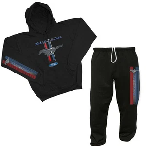 Ford Mustang sweatpants hoodie sweatshirt outfit sweatsuit tracksuit Men's black - Picture 1 of 1