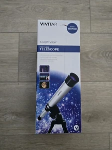 NEW Vivitar Portable Telescope with Tripod LIGHTWEIGHT DURABLE ALUMINUM BARREL - Picture 1 of 2