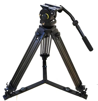 Trípode de fibra de carbono Vinten + cabezal fluido Vinten vision 100 con esparcidor (01230) Foto 1 de 4