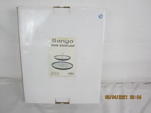 Sango Nova EggPlant Two Tier Serving Tray - Picture 1 of 9